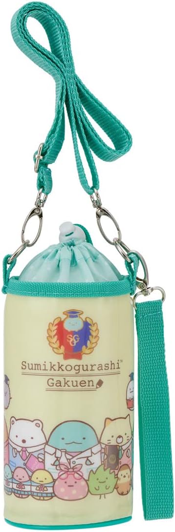 Skater Sumikko Gurashi 500ml Plastic Enamel Water Bottle and Case