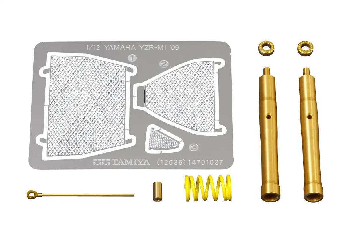 TAMIYA 12636 Yamaha Yzr-M1 '09 Front Fork Set 1/12 Scale Kit- Japan Figure Store - #1 Bring To You The Best Japanese Goods