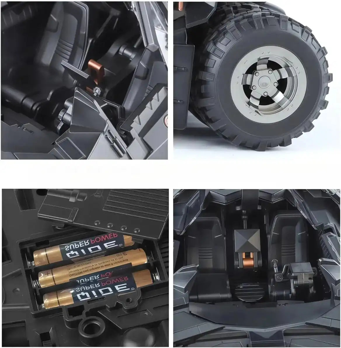 Hanshanyan 1:18 Alloy Batmobile Dark Knight Tumbler with Light Sound