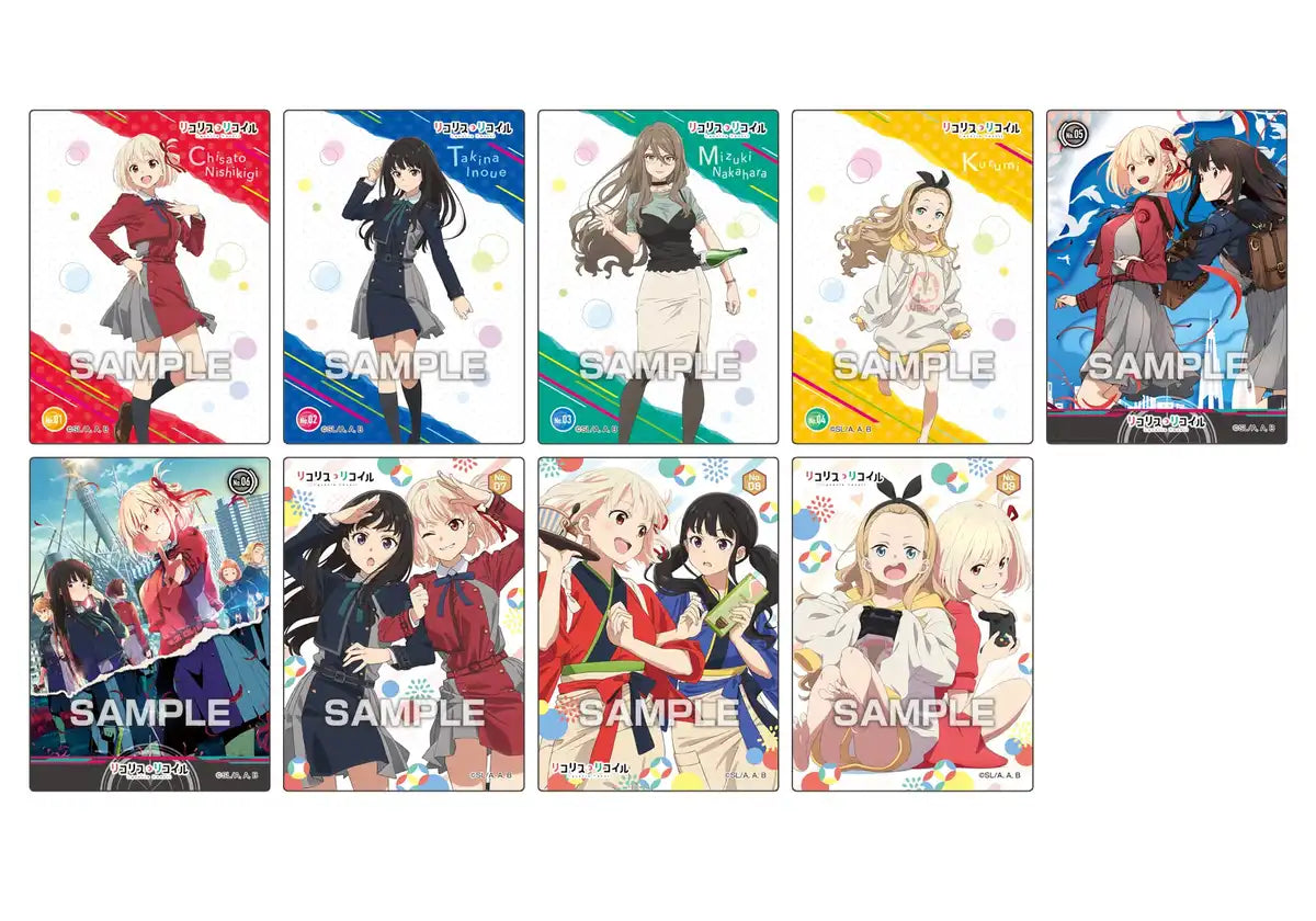 ENSKY Lycoris Recoil Character Card Collection 16Pcs Box- Japan Figure Store - #1 Bring To You The Best Japanese Goods