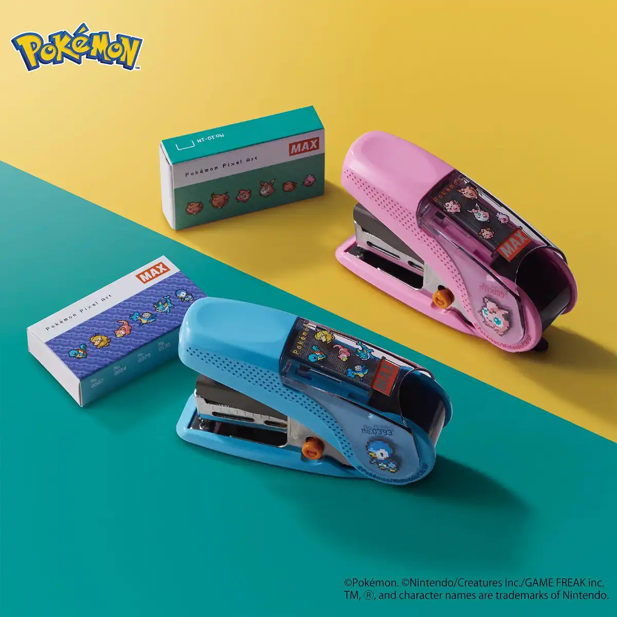 Max Stapler HD-10Nlk/P Pudding Pokemon Design 2- Japan Figure Store - #1 Bring To You The Best Japanese Goods