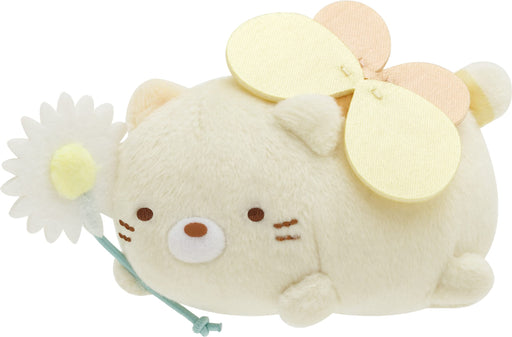 San-X Sumikko Gurashi Flower Garden Plush Badge Cat Ab14001- Japan Figure Store - #1 Bring To You The Best Japanese Goods