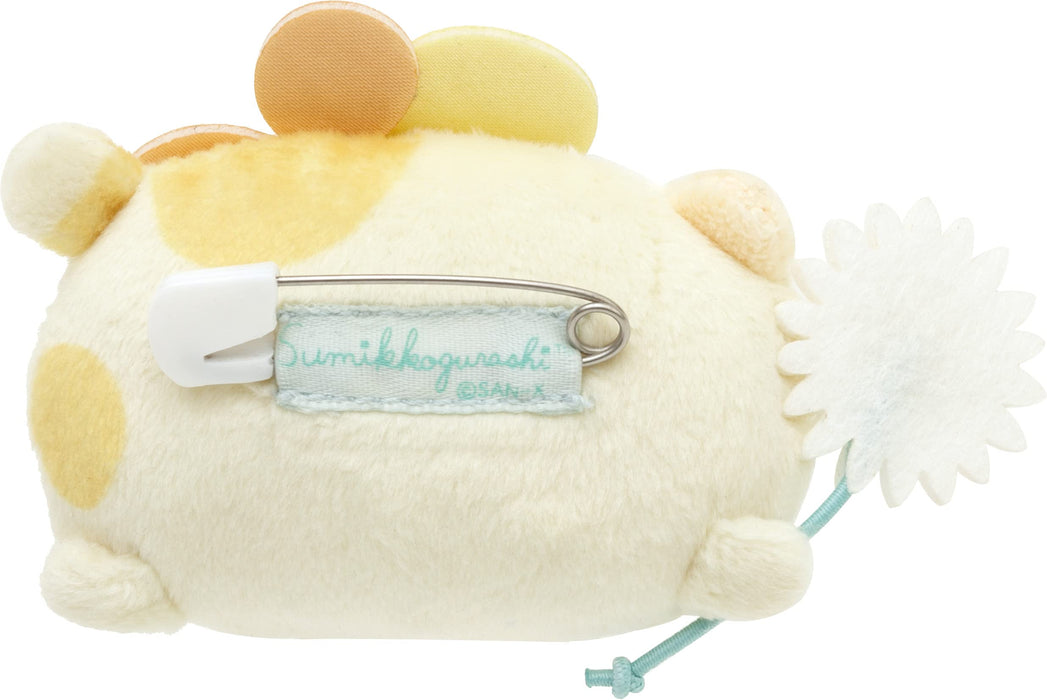 San-X Sumikko Gurashi Flower Garden Plush Badge Cat Ab14001- Japan Figure Store - #1 Bring To You The Best Japanese Goods