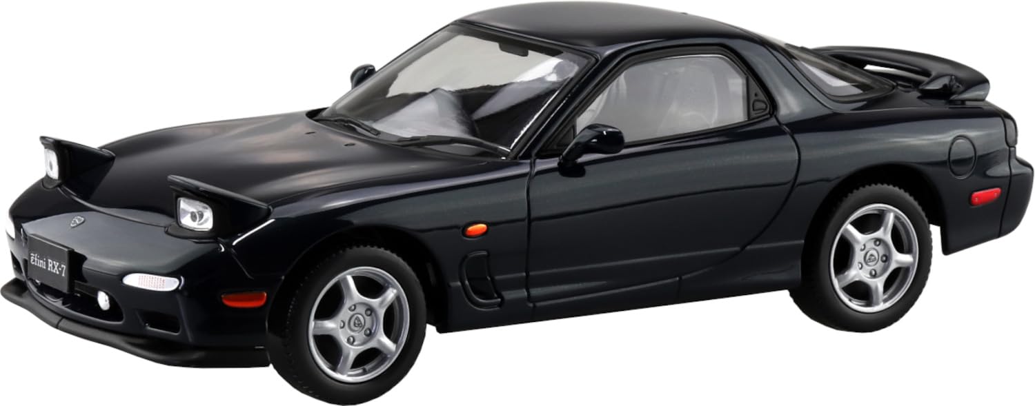 Aoshima 1/32 Rx-7 Montego Blue Plastic Model Kit - Snap Together