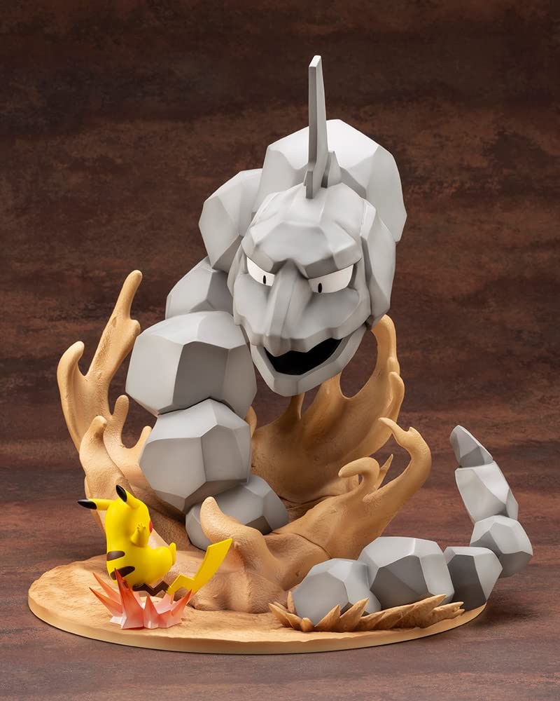 Kotobukiya Artfx J Geodude Vs Pikachu 1/8 Scale PVC Figure Painted Finish- Japan Figure Store - #1 Bring To You The Best Japanese Goods
