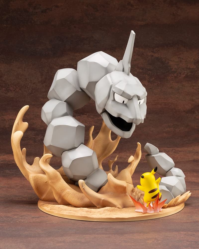 Kotobukiya Artfx J Geodude Vs Pikachu 1/8 Scale PVC Figure Painted Finish- Japan Figure Store - #1 Bring To You The Best Japanese Goods