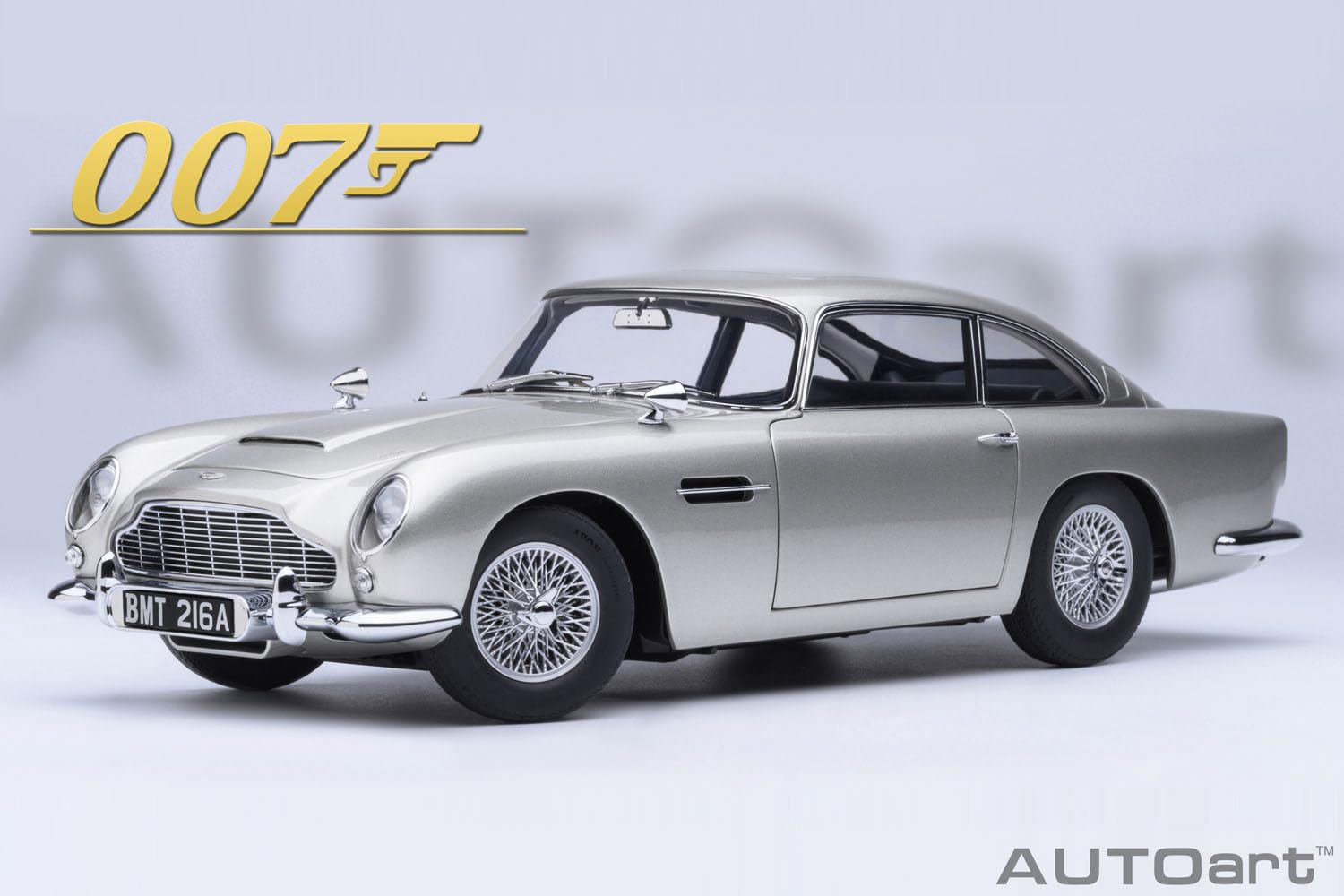 Autoart 1/18 Aston Martin DB5 007 Goldfinger Bond Car Model 70296