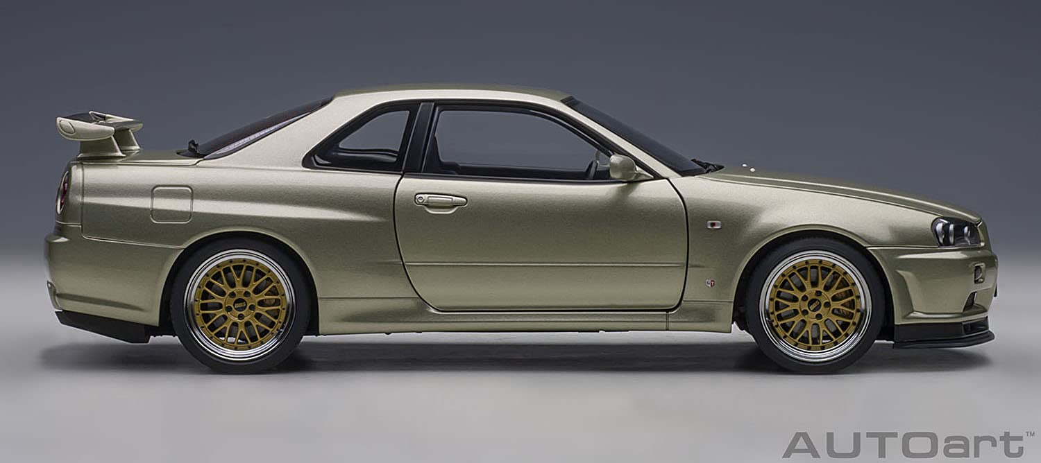 Autoart 1/18 Nissan Skyline GT-R R34 V Spec II Nurburgring Millennium Jade- Japan Figure Store - #1 Bring To You The Best Japanese Goods