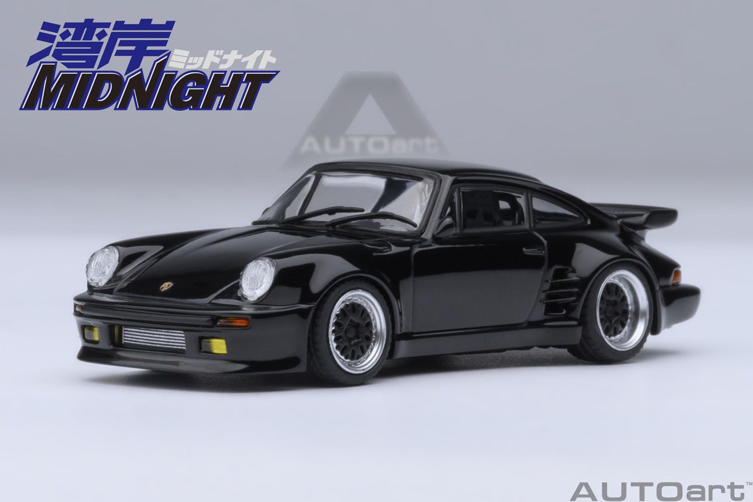 Autoart 1/64 Porsche 911 Turbo Wangan Midnight Blackbird Vol. 1 Model Car