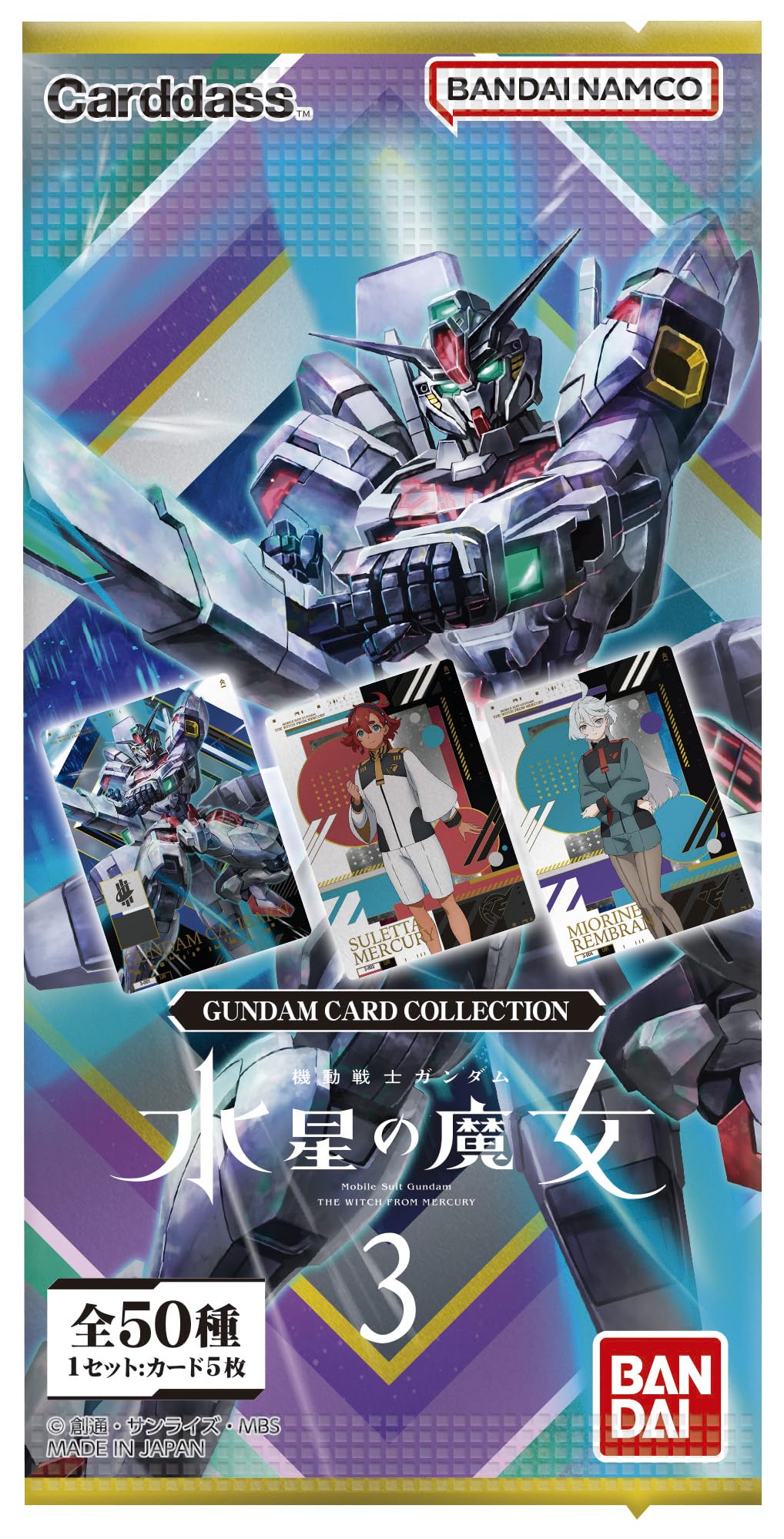 Bandai Gundam Card Box: Witch Of Mercury 3 Sealed Box