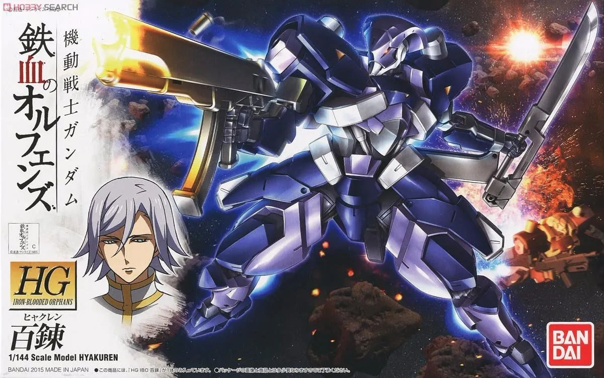 Bandai Hg Ibo 1/144 Hyakuren Plastic Model Kit Gundam Iron-blooded Orphans Japan - Japan Figure