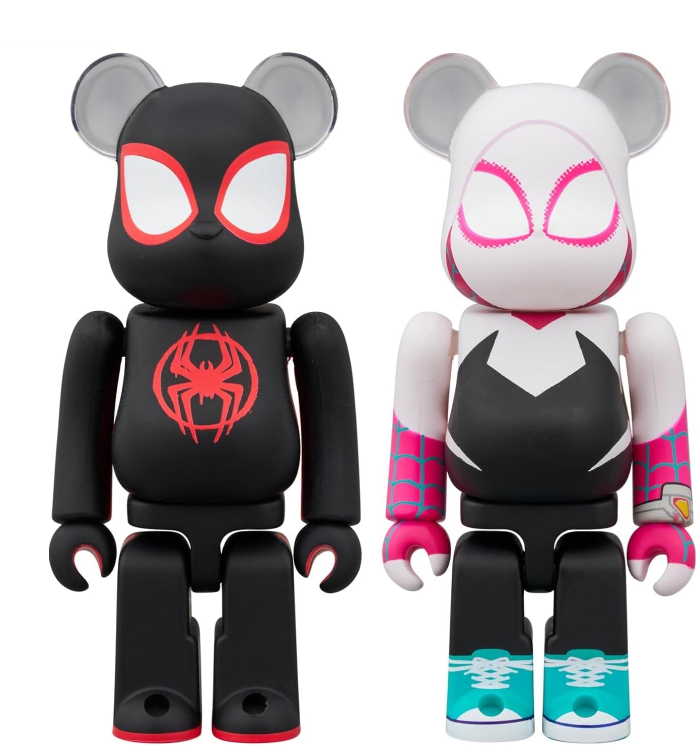 Medicom Toy Bearbrick Spider Man Miles Morales and Spider Gwen Action Figures Set- Japan Figure Store - #1 Bring To You The Best Japanese Goods