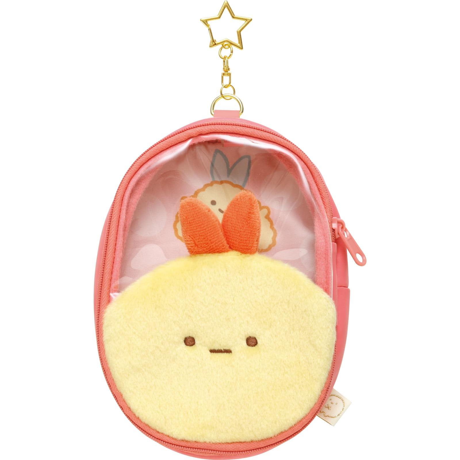 San-X Sumikko Gurashi Fried Shrimp Tail Plush Pouch Ca44206 for Kids- Japan Figure Store - #1 Bring To You The Best Japanese Goods