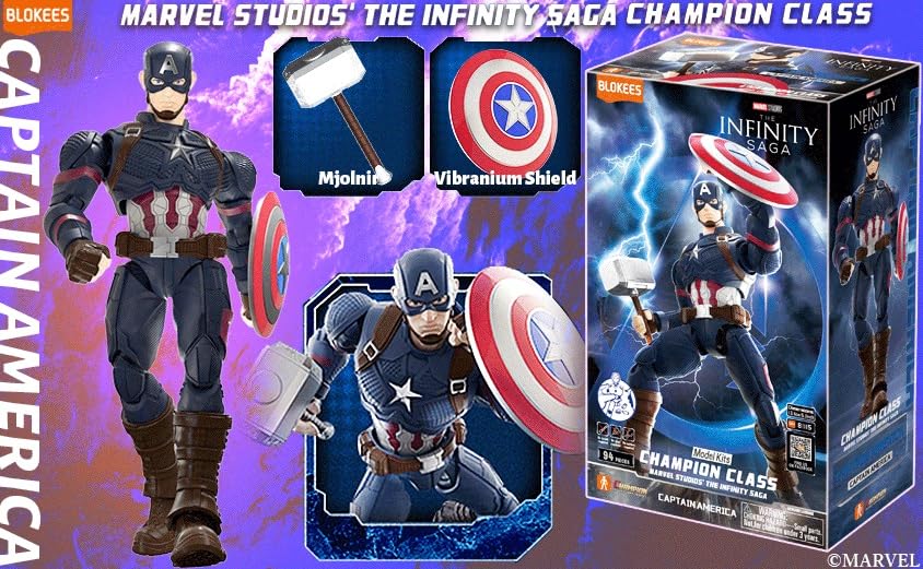 Doyusha Marvel Infinity Saga Captain America Modèle 134mm Champion Class
