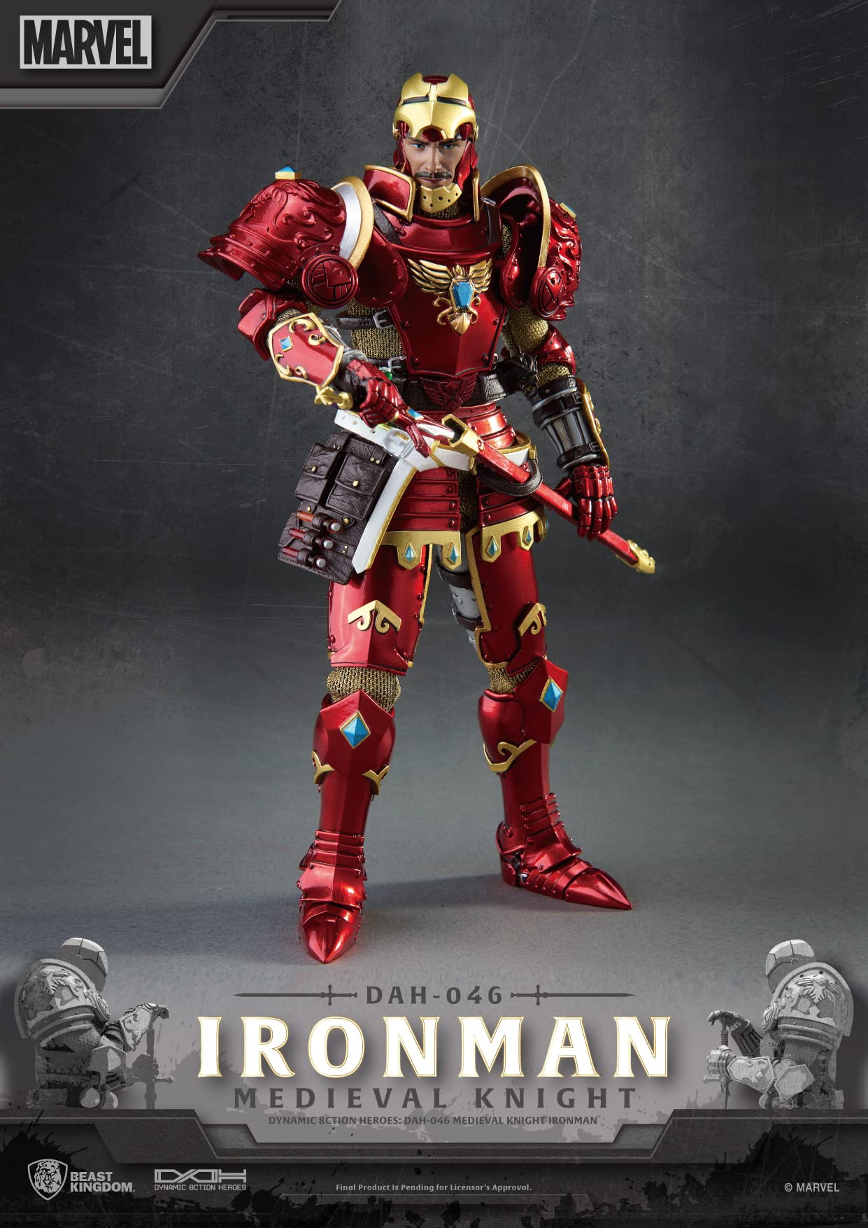 Beast Kingdom Dynamic Action Heroes 046 Iron Man Medieval Knight Figure- Japan Figure Store - #1 Bring To You The Best Japanese Goods
