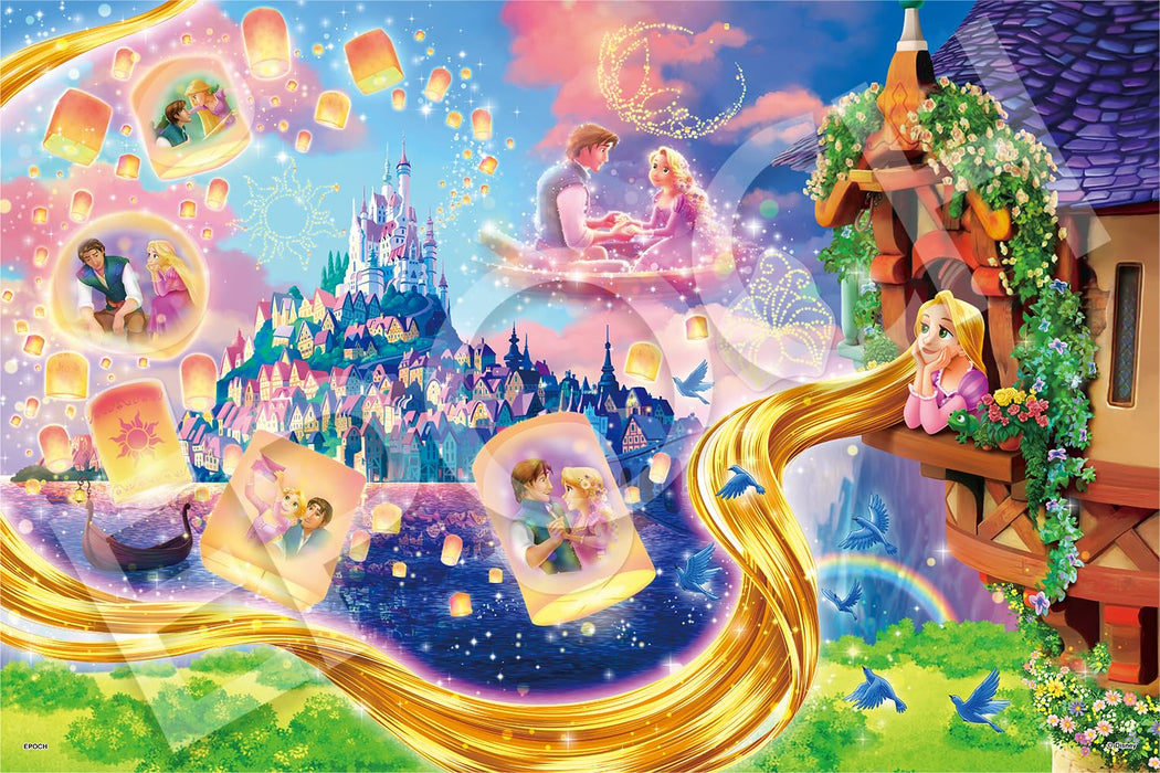 Puzzle Epoch Disney Raiponce 1000 pièces 50 x 75 cm - En attendant les lumières