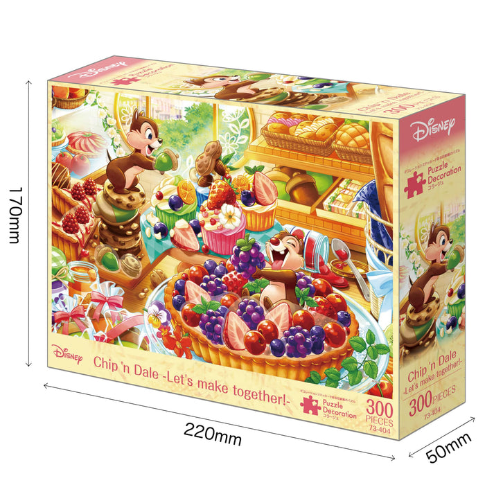 Epoch Disney Chip N Dale Jigsaw Puzzle 300 Pieces 26x38cm Puzzle Collage