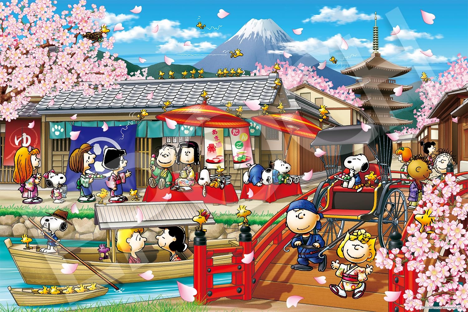 Epoch Jigsaw Puzzle Peanuts Snoopy in Japan 1000 Piece Official Set- Japan Figure Store - #1 Bring To You The Best Japanese Goods