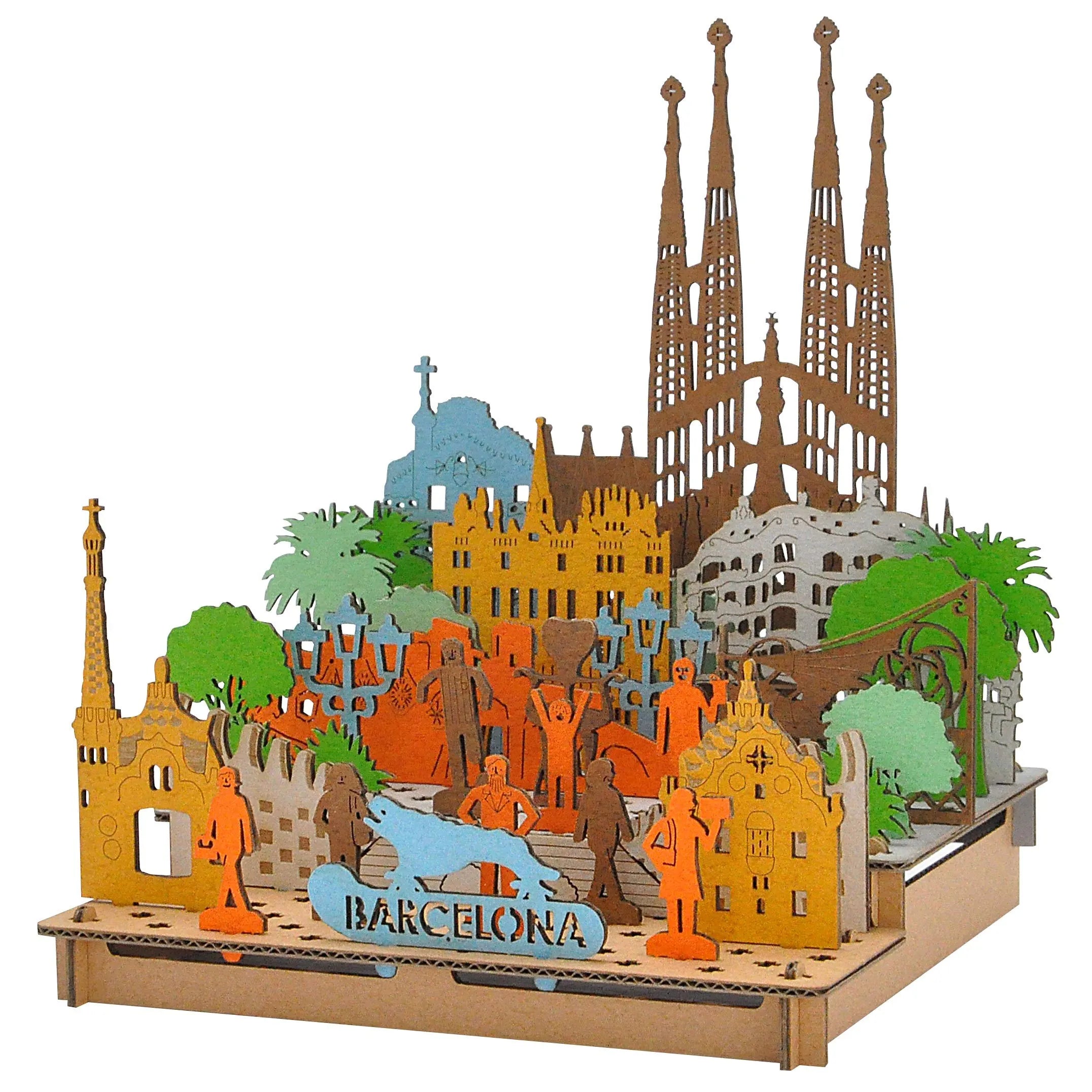 HACOMO Pusupusu Paper Craft Barcelona New- Japan Figure Store - #1 Bring To You The Best Japanese Goods