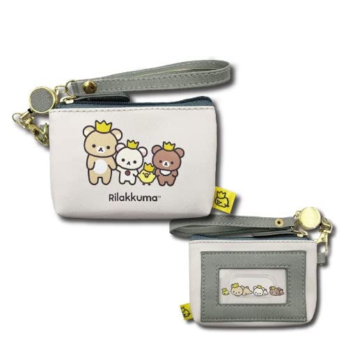 San-X Reel Pass Pouch for Kids - White Durable Pass Case by Hatayama Shoji- Japan Figure Store - #1 Bring To You The Best Japanese Goods