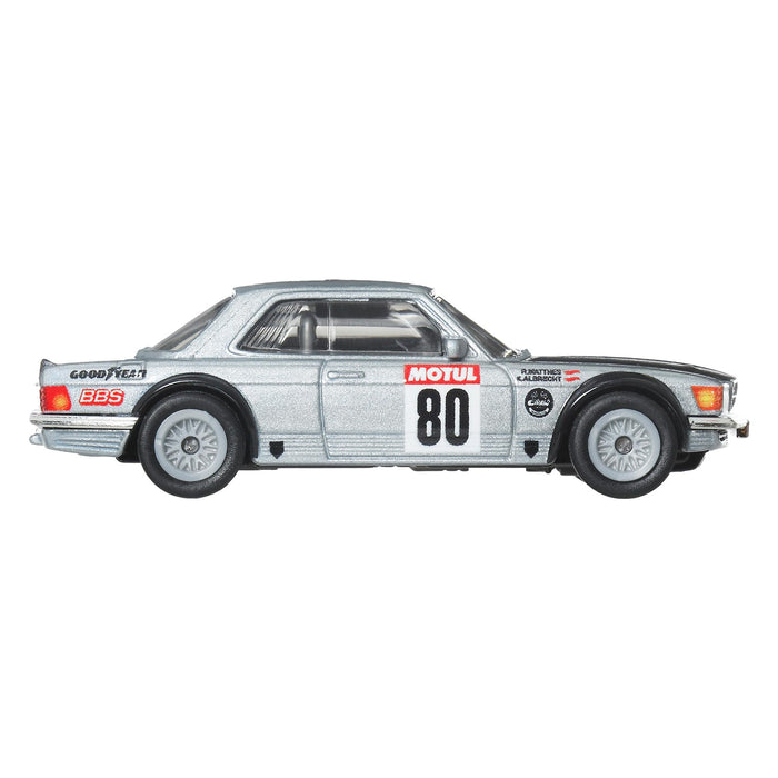 Mattel Hot Wheels Boulevard 80s Mercedes-Benz 500 SLC Rally Toy Silver