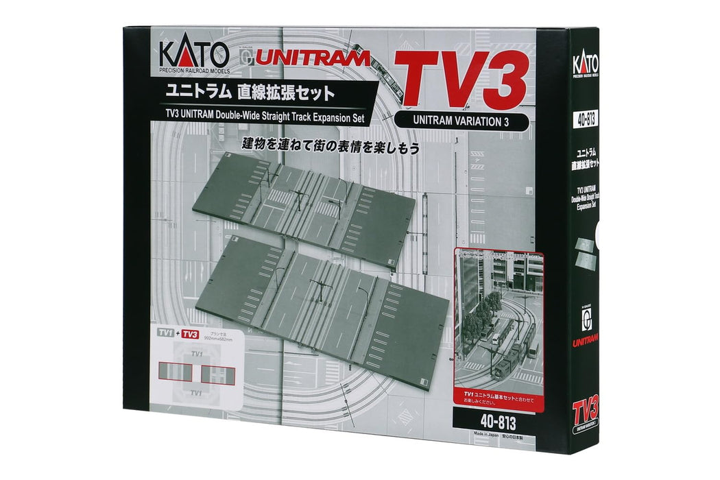 Kato N Gauge Tv3 Unitram Straight Line Extension Set 40-813 Rail Model- Japan Figure Store - #1 Bring To You The Best Japanese Goods