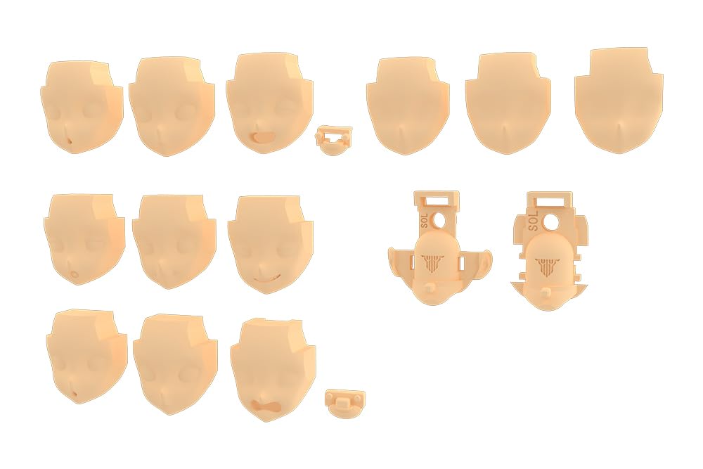 Kotobukiya Megami Device Msg 05 Face Set Sol Skin Color A 19mm Model Kit- Japan Figure Store - #1 Bring To You The Best Japanese Goods