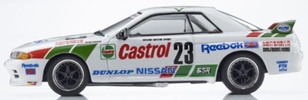 Kyosho 1/64 Scale Castrol Skyline GT-R R32 1990 LED Model Car