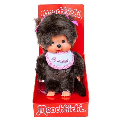 Sekiguchi Monchhichi Plush Toy Twintail Girl Ribbon Pink 20Cm- Japan Figure Store - #1 Bring To You The Best Japanese Goods