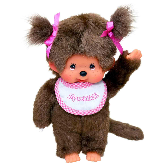 Sekiguchi Monchhichi Plush Toy Twintail Girl Ribbon Pink 20Cm- Japan Figure Store - #1 Bring To You The Best Japanese Goods
