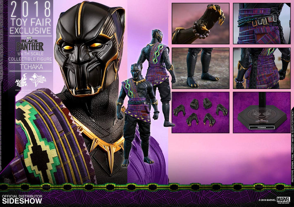 Hot Toys Movie Masterpiece Black Panther 1/6 Scale Figure T'Challa Exclusive- Japan Figure Store - #1 Bring To You The Best Japanese Goods