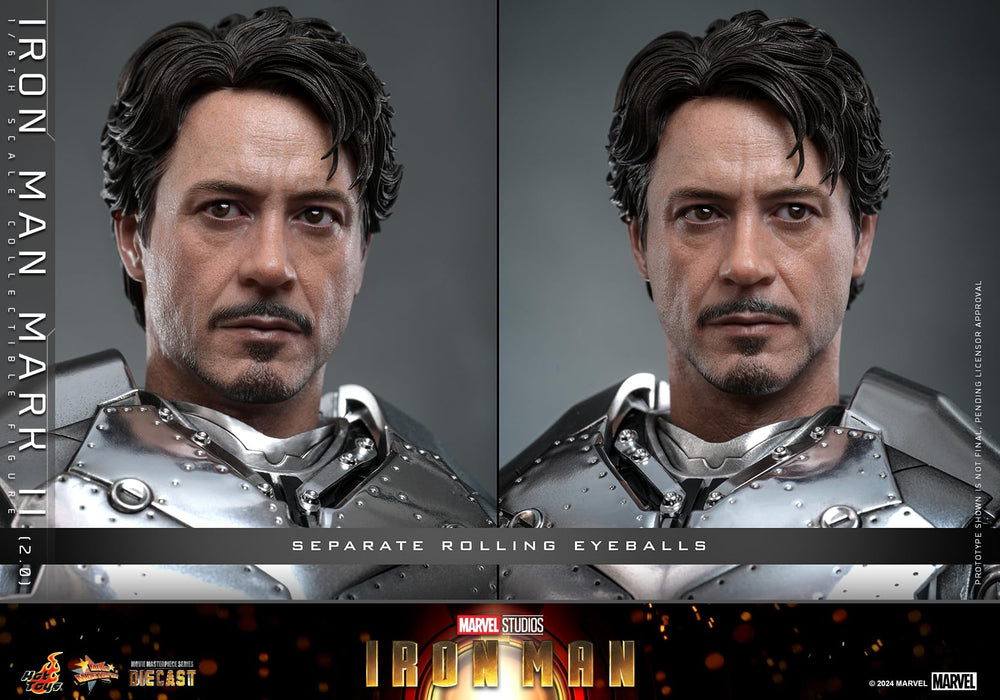 Hot Toys Movie Masterpiece Diecast Iron Man Mark 2 2.0 Version 1/6 Scale Figure