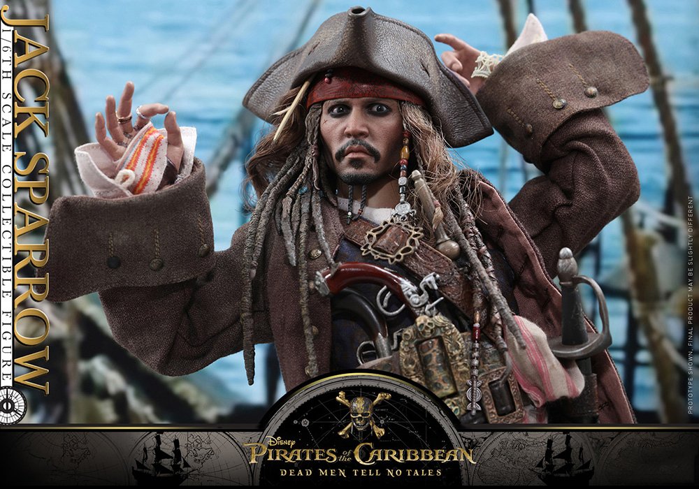 Hot Toys Movie Masterpiece Pirates 1/6 Scale Jack Sparrow Figure- Japan Figure Store - #1 Bring To You The Best Japanese Goods