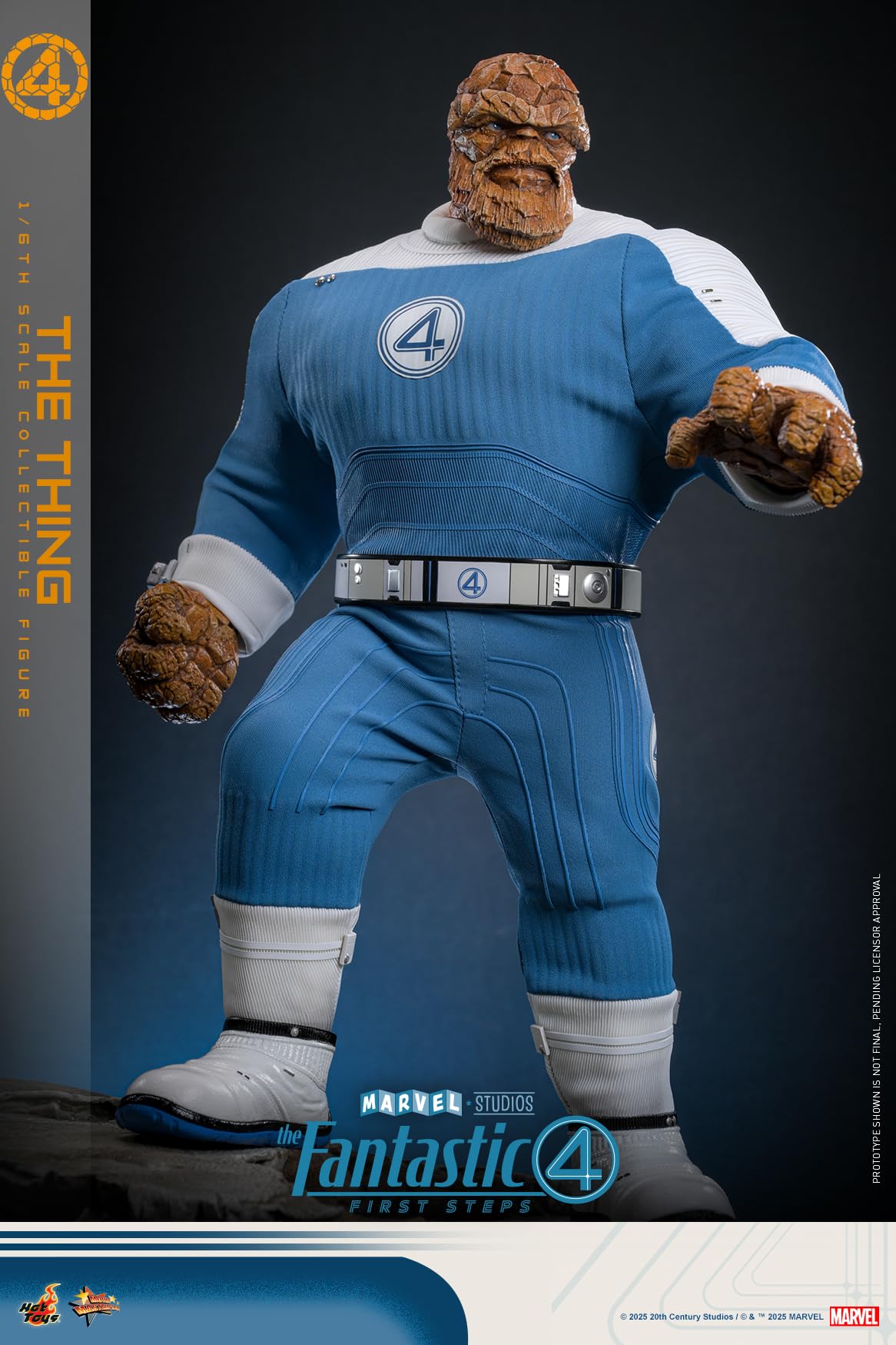 Hot Toys Movie Masterpiece Fantastic 4 The Thing 1/6 Scale Figure Collectible