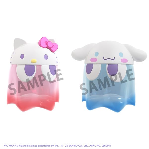 Megahouse Pac-Man x Sanrio Chibi Hello Kitty Deluxe Clear Collectible Figure