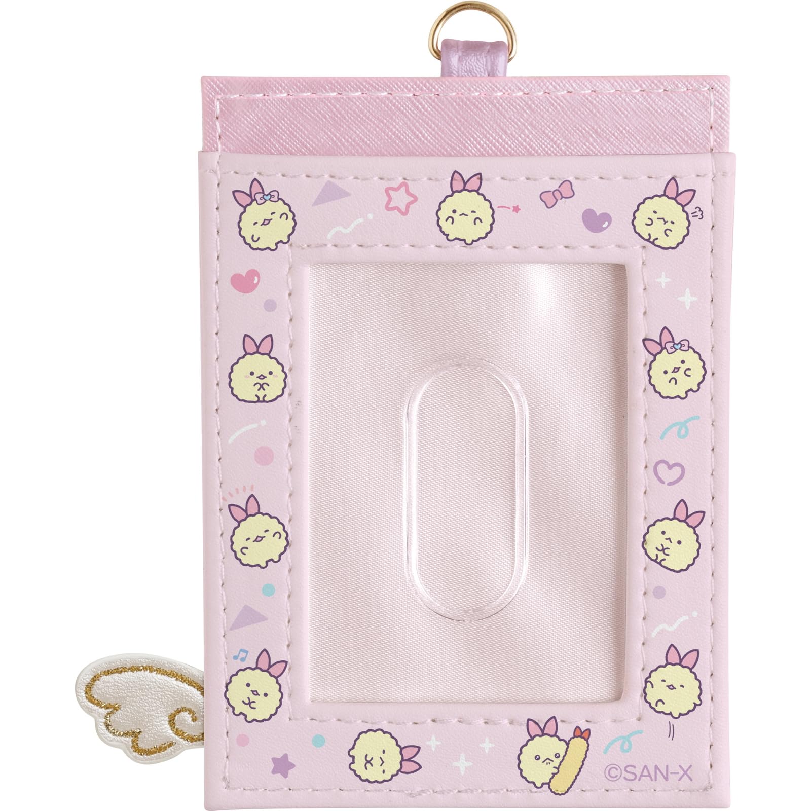 San-X Pb70701 Sumikko Gurashi Angel Ebiten Idol Pass Case with Reel- Japan Figure Store - #1 Bring To You The Best Japanese Goods