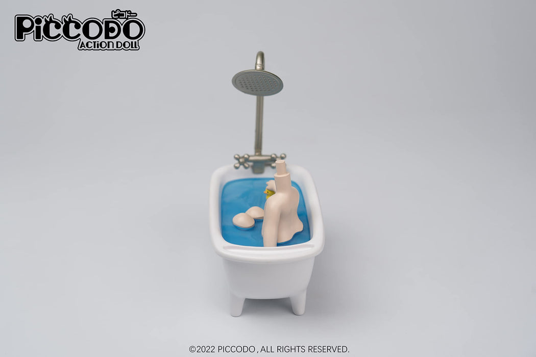 Genesis Piccodo Action Doll Head Stand Bathtub Diorama - White Doll Stand- Japan Figure Store - #1 Bring To You The Best Japanese Goods