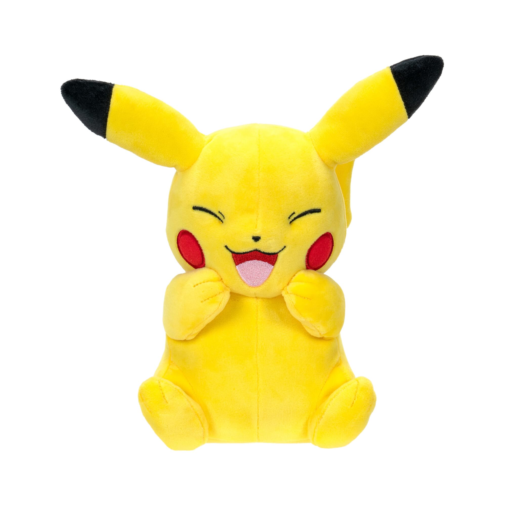 Pikachu en peluche de 20 cm riant de Jazzwares, jouet pour enfants et collectionneurs