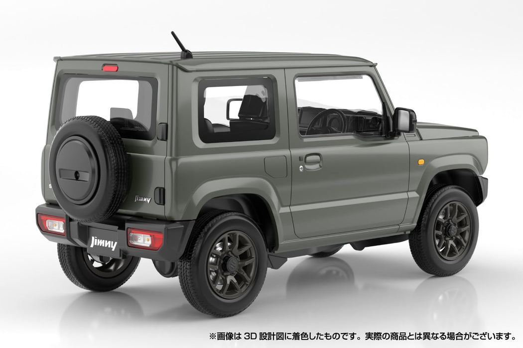 Aoshima Rakupla Snap Car 03 JG JB64 Jimny 2018 Model Jungle Green- Japan Figure Store - #1 Bring To You The Best Japanese Goods
