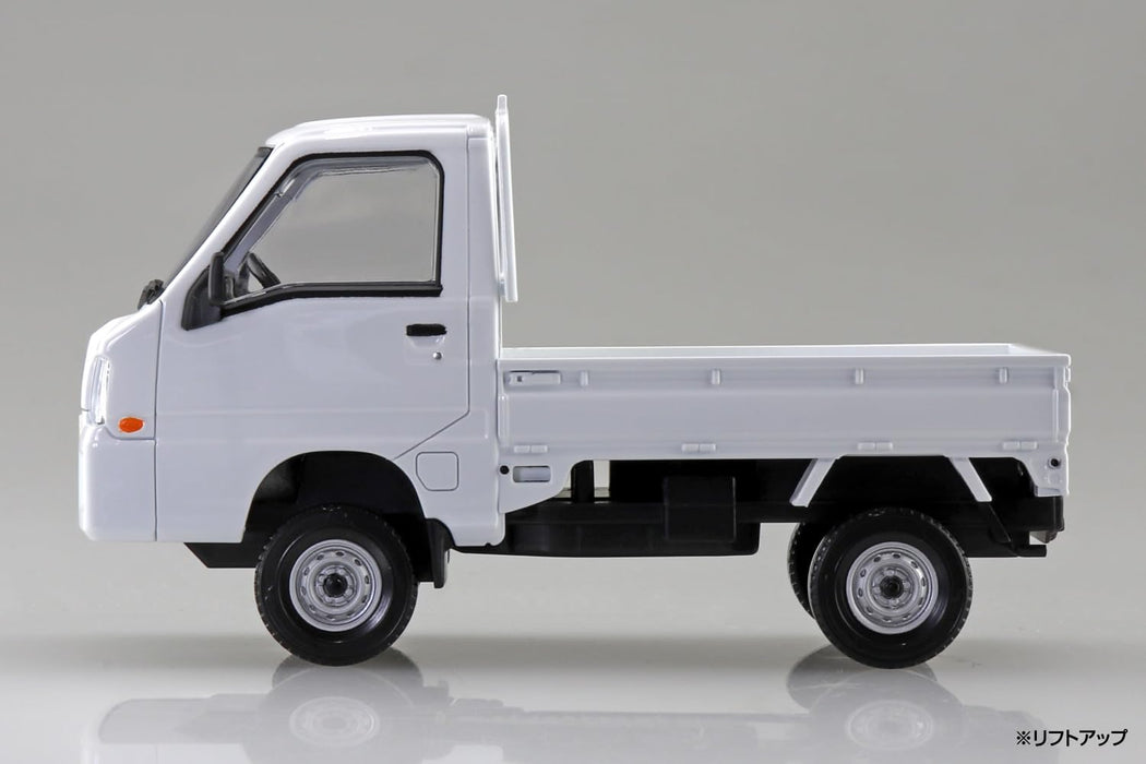 Aoshima Rakupla Snap Kit 05 Subaru Sambar Truck Model Frost White- Japan Figure Store - #1 Bring To You The Best Japanese Goods