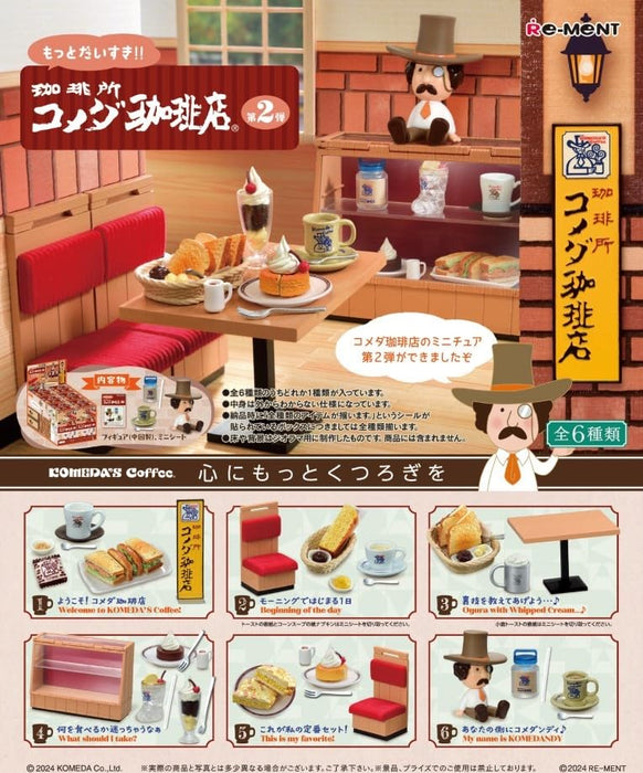 Re-Ment More Daisuki Coffee Shop Komeda - 2ème édition - Coffret PVC/ABS 115mm