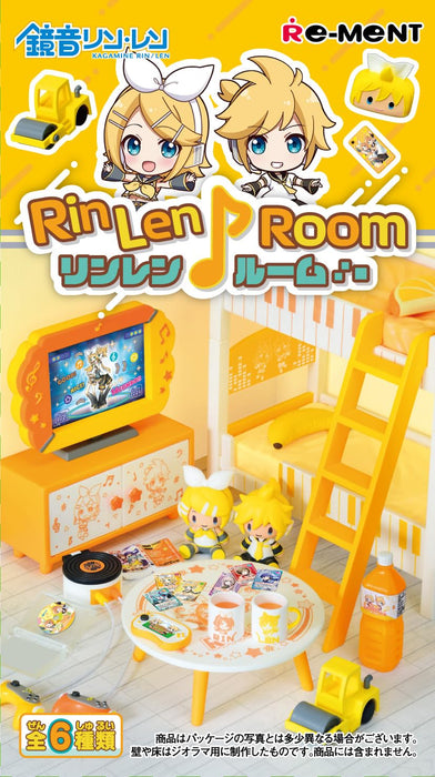Re-Ment Série Hatsune Miku Rin Len Chambre PVC ABS Boîte 125x70x70mm