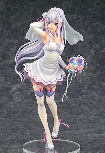 Phat Company ReZero Emilia Wedding Ver 1/7 Scale ABS PVC Prepainted Figure