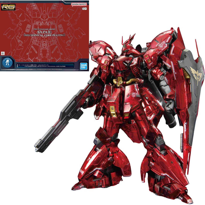 Kit de modèle Gundam pré-coloré exclusif Bandai Spirits RG 1/144 Sazabi