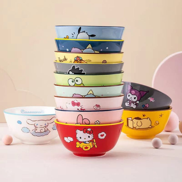 Hello Kitty Rice Bowl by Bzerk - Cute Pink Porcelain Tableware Dishwasher Safe- Japan Figure Store - #1 Bring To You The Best Japanese Goods