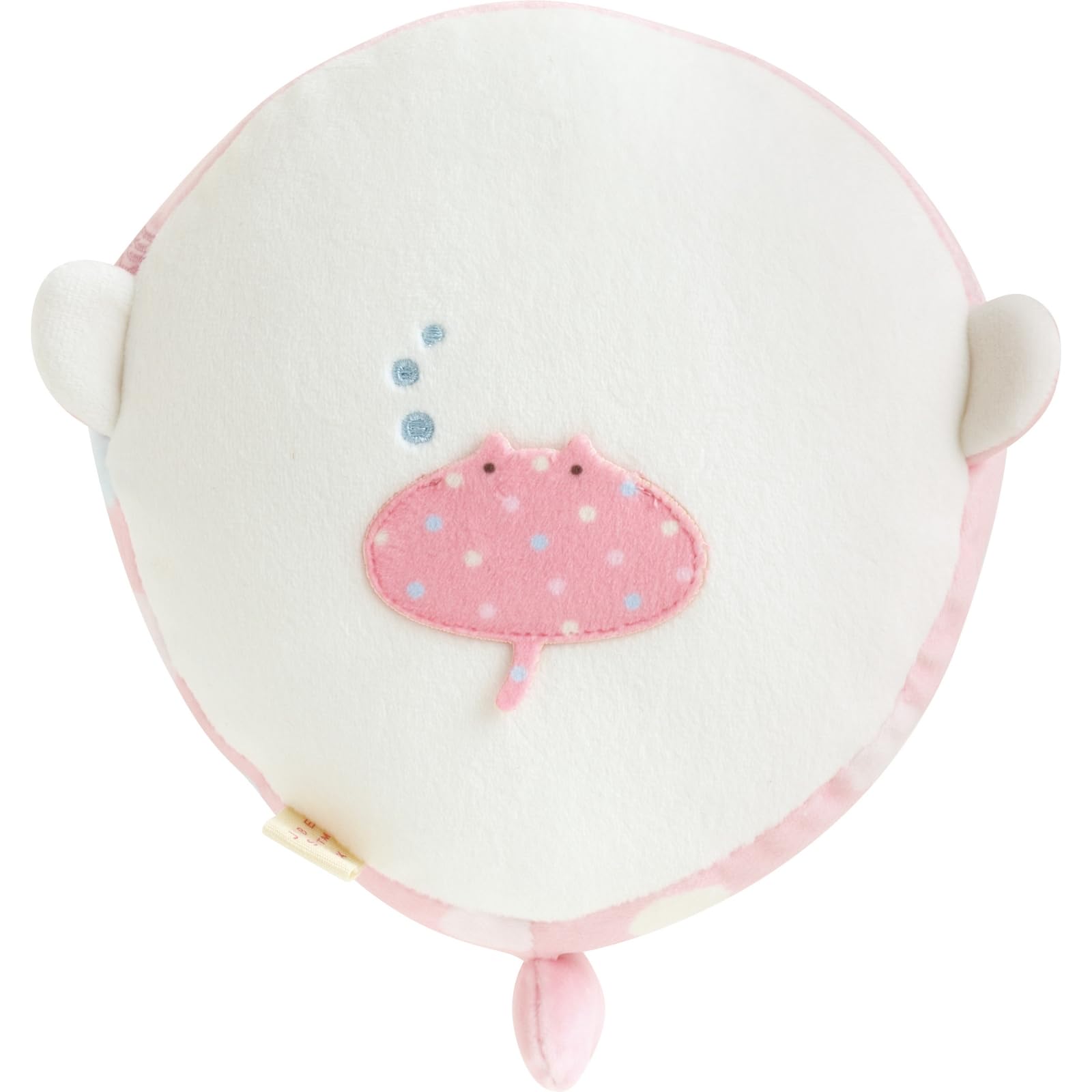 San-X Jinbei-San Super Mochimochi Round Plush Toy Small Pink Mo56501- Japan Figure Store - #1 Bring To You The Best Japanese Goods