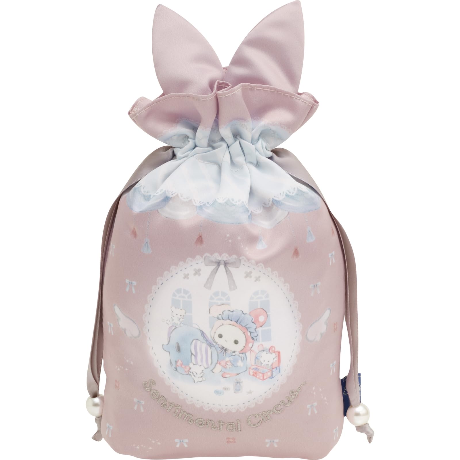 San-X Sentimental Circus Drawstring Bag for Kids - Model Ca50401- Japan Figure Store - #1 Bring To You The Best Japanese Goods