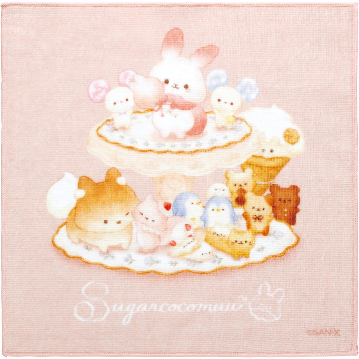 San-X Sugar Cocomoo Mini Towel Cm48301 25x25cm Soft and Absorbent- Japan Figure Store - #1 Bring To You The Best Japanese Goods