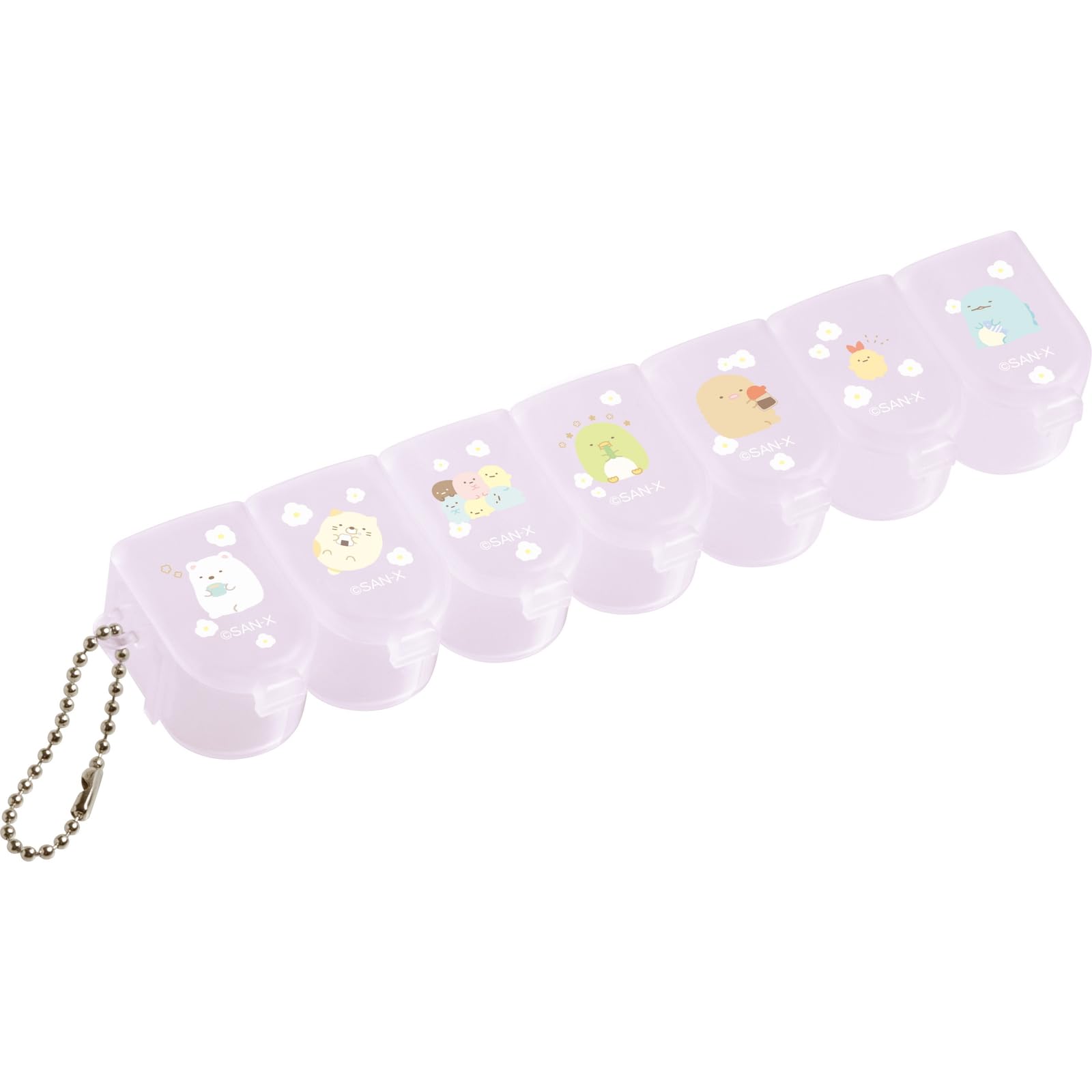 San-X Sumikko Gurashi Character Mix Purple Pill Case Fb54404- Japan Figure Store - #1 Bring To You The Best Japanese Goods
