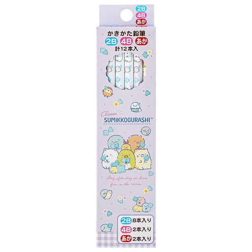 San-X Sumikko Gurashi Go Go School 2B 4B Red Pencil Set Dozen Ph13401- Japan Figure Store - #1 Bring To You The Best Japanese Goods